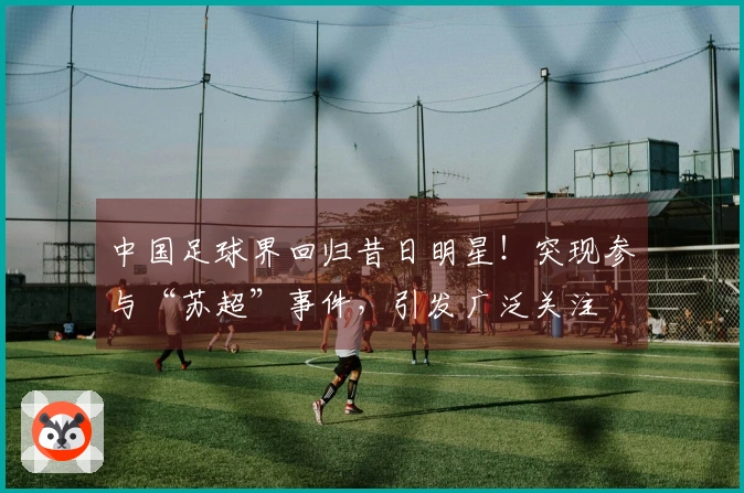 中国足球界回归昔日明星！突现参与“苏超”事件，引发广泛关注