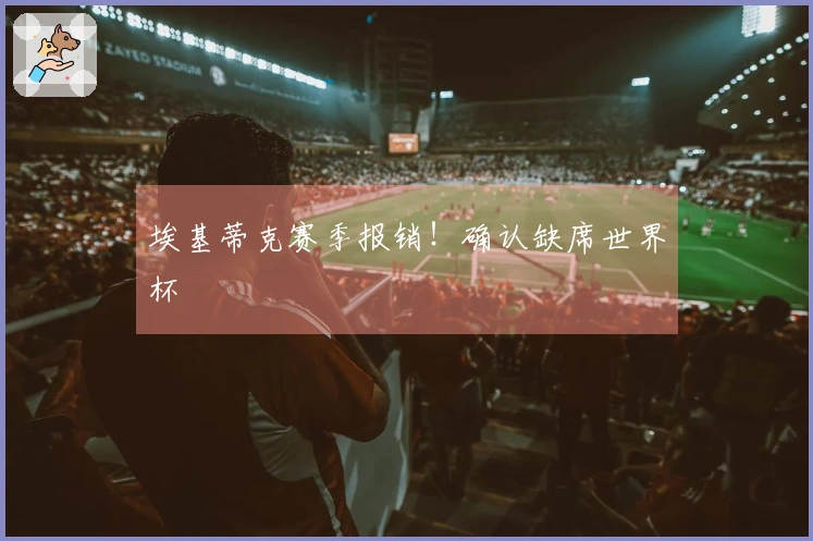 埃基蒂克赛季报销！确认缺席世界杯